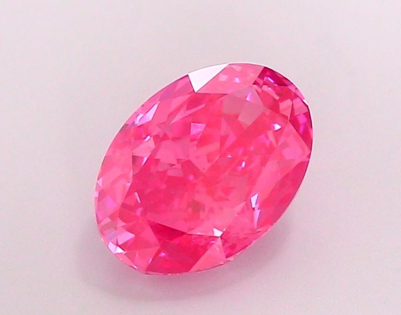 Loose Diamond - OVAL 2.53ct Fancy Vivid Pink VS1: Loose Diamond - OVAL 2.53ct Fancy Vivid Pink VS1 Source: This is a real non-mined Diamond that has been grown in a lab Shape: OVAL Carats: 2.53 Color: Fancy Vivid Pink Certification: IGI Video: Video