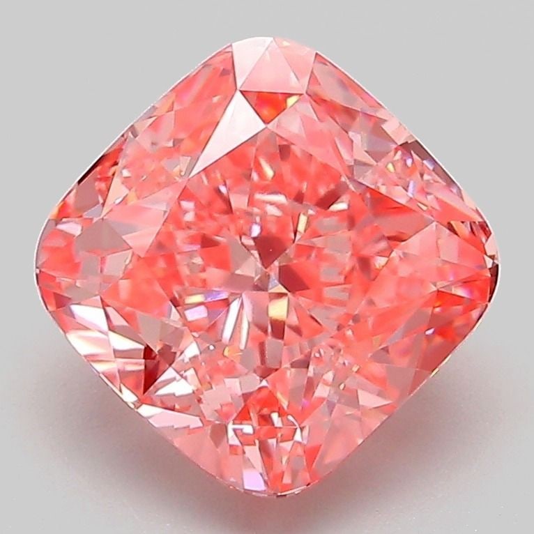 Loose Diamond - CUSHION MODIFIED 3.08ct Fancy Vivid Pink VVS2: Loose Diamond - CUSHION MODIFIED 3.08ct Fancy Vivid Pink VVS2 Source: This is a real non-mined Diamond that has been grown in a lab Shape: CUSHION MODIFIED Carats: 3.08 Color: Fancy Vivid Pink Certifi