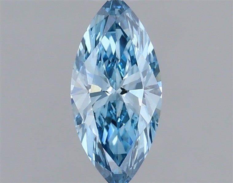 Loose Diamond - MARQUISE 0.23ct Fancy Vivid Blue VVS2: Loose Diamond - MARQUISE 0.23ct Fancy Vivid Blue VVS2 Source: This is a real non-mined Diamond that has been grown in a lab Shape: MARQUISE Carats: 0.23 Color: Fancy Vivid Blue Certification: IGI Vide