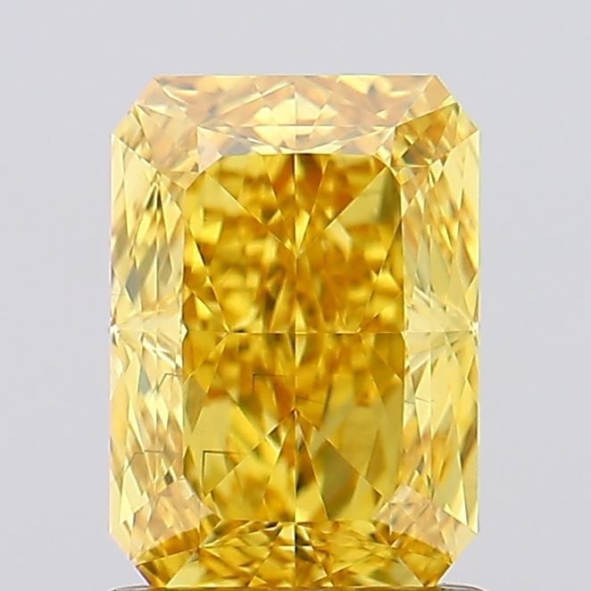 Loose Diamond - RADIANT 1.31ct Fancy Vivid Yellow VS2: Loose Diamond - RADIANT 1.31ct Fancy Vivid Yellow VS2 Source: This is a real non-mined Diamond that has been grown in a lab Shape: RADIANT Carats: 1.31 Color: Fancy Vivid Yellow Certification: IGI