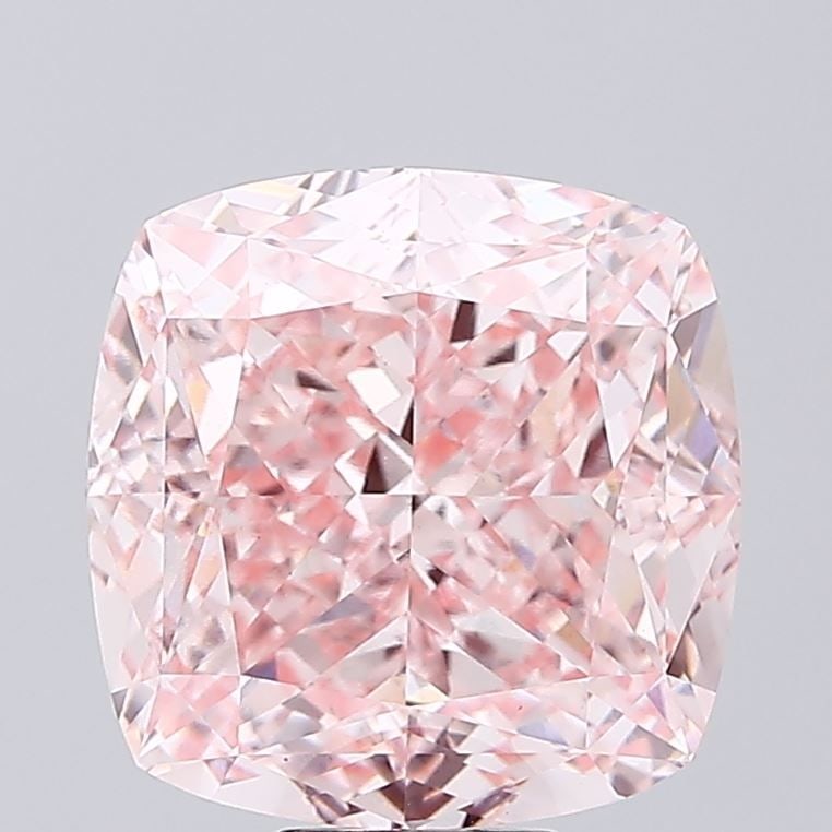 Loose Diamond - CUSHION MODIFIED 14.09ct Fancy Intense Pink VS1: Loose Diamond - CUSHION MODIFIED 14.09ct Fancy Intense Pink VS1 Source: This is a real non-mined Diamond that has been grown in a lab Shape: CUSHION MODIFIED Carats: 14.09 Color: Fancy Intense Pink Ce