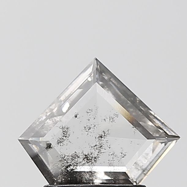 Loose Diamond - SHIELD 0.89ct Salt and Pepper I1: Loose Diamond - SHIELD 0.89ct Salt and Pepper I1 Source: This is a real non-mined Diamond that has been grown in a lab Shape: SHIELD Carats: 0.89 Color: Salt and Pepper Certification: NONE Video: