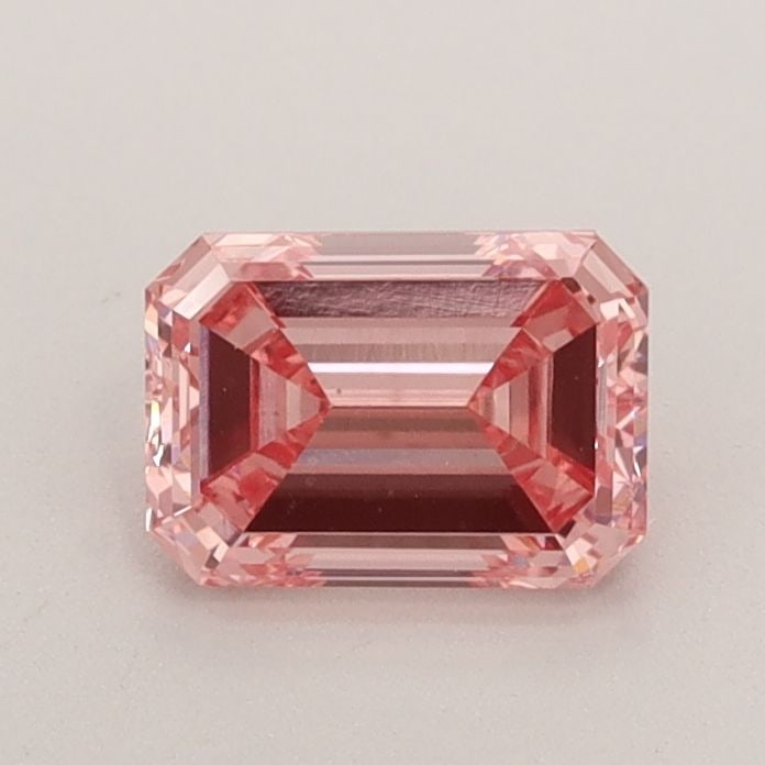 Loose Diamond - EMERALD 0.7ct Fancy Vivid Pink VS1: Loose Diamond - EMERALD 0.7ct Fancy Vivid Pink VS1 Source: This is a real non-mined Diamond that has been grown in a lab Shape: EMERALD Carats: 0.7 Color: Fancy Vivid Pink Certification: IGI Video: