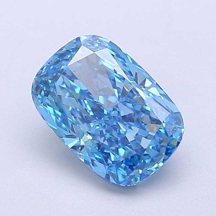 Loose Diamond - CUSHION MODIFIED 2.04ct Fancy Vivid Blue VS1: Loose Diamond - CUSHION MODIFIED 2.04ct Fancy Vivid Blue VS1 Source: This is a real non-mined Diamond that has been grown in a lab Shape: CUSHION MODIFIED Carats: 2.04 Color: Fancy Vivid Blue Certific