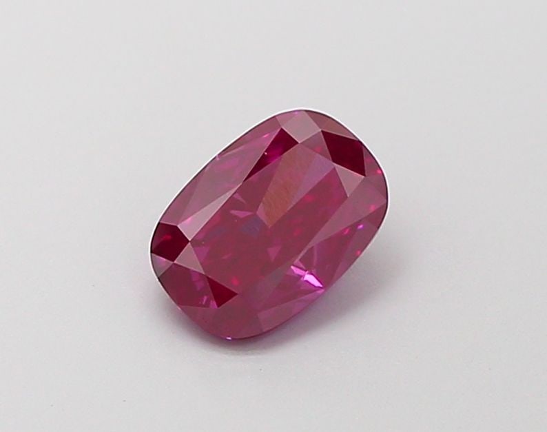 Loose Diamond - CUSHION MODIFIED 0.83ct Fancy Deep Pink VS2: Loose Diamond - CUSHION MODIFIED 0.83ct Fancy Deep Pink VS2 Source: This is a real non-mined Diamond that has been grown in a lab Shape: CUSHION MODIFIED Carats: 0.83 Color: Fancy Deep Pink Certificat