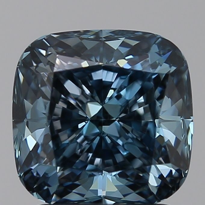 Loose Diamond - CUSHION BRILLIANT 2.02ct Blue VVS2: Loose Diamond - CUSHION BRILLIANT 2.02ct Blue VVS2 Source: This is a real non-mined Diamond that has been grown in a lab Shape: CUSHION BRILLIANT Carats: 2.02 Color: Blue Certification: NONE Video: