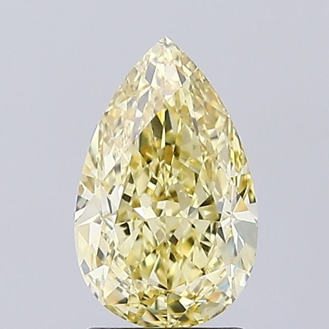 Loose Diamond - PEAR 2.06ct Fancy Intense Yellow VVS1: Loose Diamond - PEAR 2.06ct Fancy Intense Yellow VVS1 Source: This is a real non-mined Diamond that has been grown in a lab Shape: PEAR Carats: 2.06 Color: Fancy Intense Yellow Certification: IGI Vide