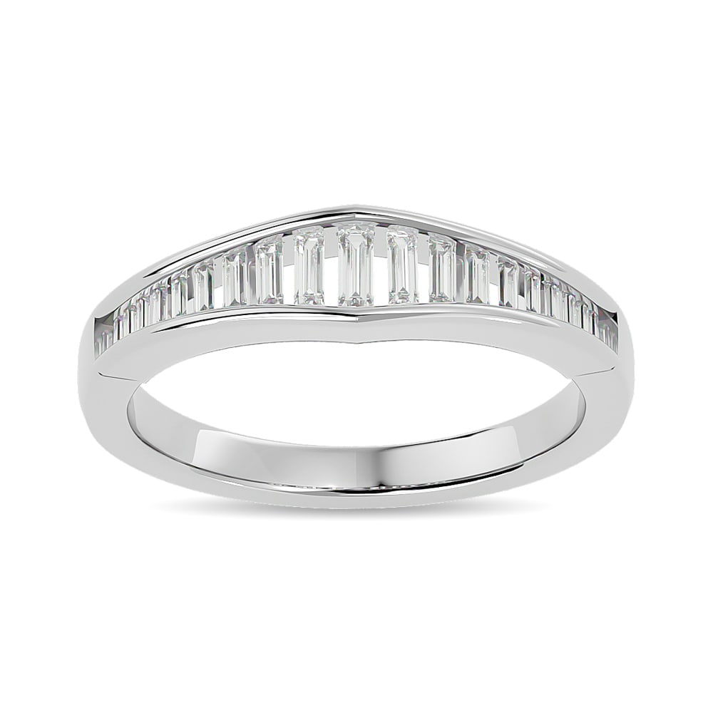 Diamond 3/8 Ct.tw Band Ring in 14K White Gold: Diamond 3/8 Ct.tw Band Ring in 14K White Gold 14k White Gold Stone Color: G-h Stone Clarity: Si2 Each ring is presented in standard size 6.5. Complimentary resizing is available between sizes 510 (in 