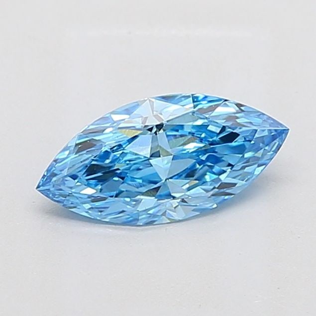 Loose Diamond - MARQUISE 1.03ct Fancy Vivid Blue VS1: Loose Diamond - MARQUISE 1.03ct Fancy Vivid Blue VS1 Source: This is a real non-mined Diamond that has been grown in a lab Shape: MARQUISE Carats: 1.03 Color: Fancy Vivid Blue Certification: IGI