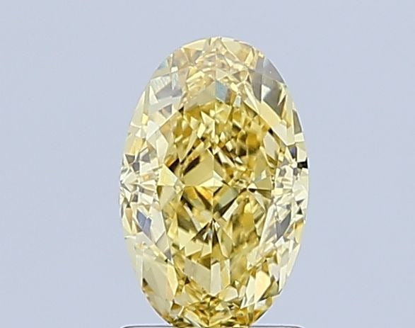 Loose Diamond - OVAL 1.45ct Fancy Intense Yellow VVS2: Loose Diamond - OVAL 1.45ct Fancy Intense Yellow VVS2 Source: This is a real non-mined Diamond that has been grown in a lab Shape: OVAL Carats: 1.45 Color: Fancy Intense Yellow Certification: IGI Vide