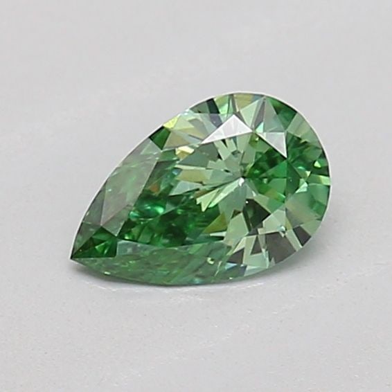 Loose Diamond - PEAR 0.24ct Fancy Vivid Green VS1: Loose Diamond - PEAR 0.24ct Fancy Vivid Green VS1 Source: This is a real non-mined Diamond that has been grown in a lab Shape: PEAR Carats: 0.24 Color: Fancy Vivid Green Certification: IGI The