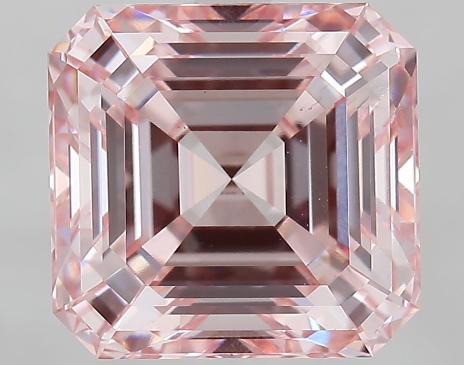 Loose Diamond - ASSCHER 5.05ct Fancy Intense Pink VS1: Loose Diamond - ASSCHER 5.05ct Fancy Intense Pink VS1 Source: This is a real non-mined Diamond that has been grown in a lab Shape: ASSCHER Carats: 5.05 Color: Fancy Intense Pink Certification: IGI