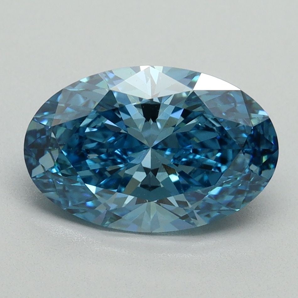 Loose Diamond - OVAL 2.01ct Fancy Vivid Blue VS1: Loose Diamond - OVAL 2.01ct Fancy Vivid Blue VS1 Source: This is a real non-mined Diamond that has been grown in a lab Shape: OVAL Carats: 2.01 Color: Fancy Vivid Blue Certification: IGI Video: Video