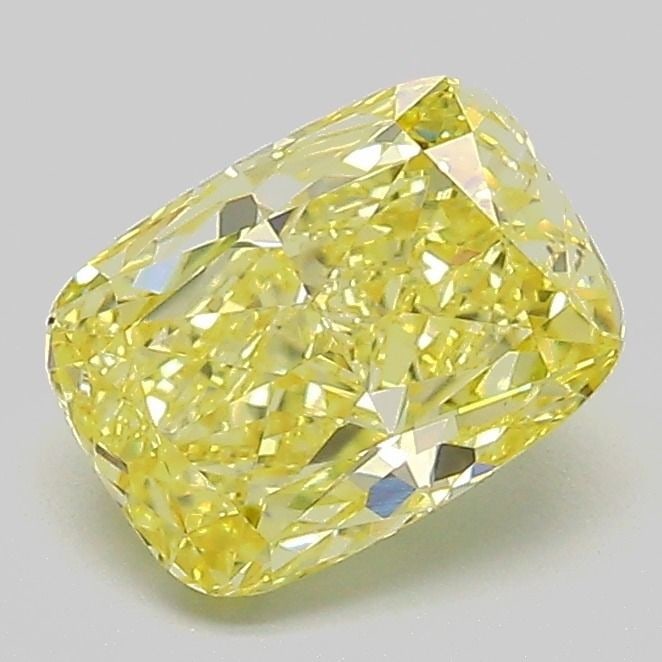 Loose Diamond - CUSHION MODIFIED 1.42ct Fancy Intense Yellow VS1: Loose Diamond - CUSHION MODIFIED 1.42ct Fancy Intense Yellow VS1 Source: This is a real non-mined Diamond that has been grown in a lab Shape: CUSHION MODIFIED Carats: 1.42 Color: Fancy Intense Yellow 