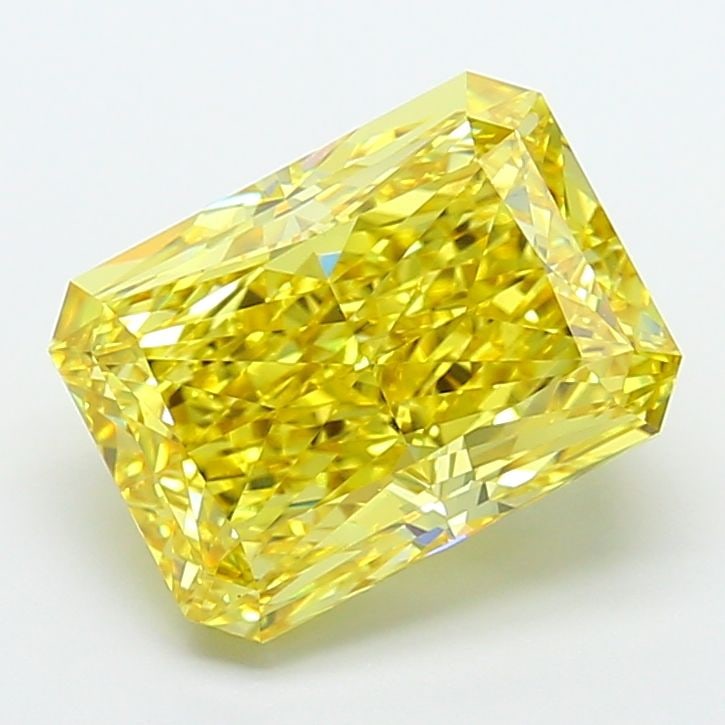 Loose Diamond - RADIANT 7.55ct Fancy Vivid Yellow VS1: Loose Diamond - RADIANT 7.55ct Fancy Vivid Yellow VS1 Source: This is a real non-mined Diamond that has been grown in a lab Shape: RADIANT Carats: 7.55 Color: Fancy Vivid Yellow Certification: IGI Vid