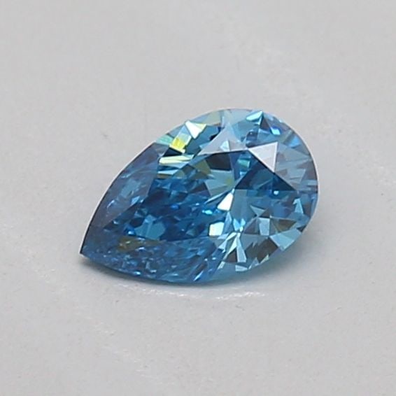 Loose Diamond - PEAR 0.15ct Fancy Vivid Blue VVS2: Loose Diamond - PEAR 0.15ct Fancy Vivid Blue VVS2 Source: This is a real non-mined Diamond that has been grown in a lab Shape: PEAR Carats: 0.15 Color: Fancy Vivid Blue Certification: IGI Video: