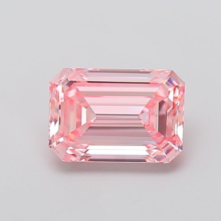 Loose Diamond - EMERALD 2.48ct Fancy Intense Pink VS1: Loose Diamond - EMERALD 2.48ct Fancy Intense Pink VS1 Source: This is a real non-mined Diamond that has been grown in a lab Shape: EMERALD Carats: 2.48 Color: Fancy Intense Pink Certification: IGI