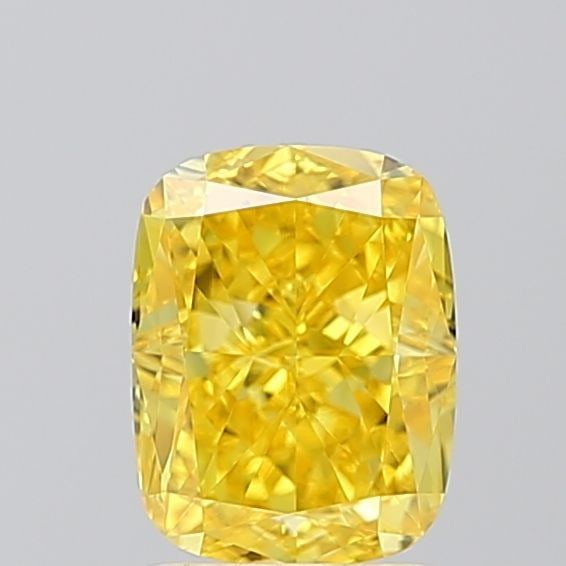 Loose Diamond - CUSHION MODIFIED 1.67ct Fancy Vivid Yellow VVS2: Loose Diamond - CUSHION MODIFIED 1.67ct Fancy Vivid Yellow VVS2 Source: This is a real non-mined Diamond that has been grown in a lab Shape: CUSHION MODIFIED Carats: 1.67 Color: Fancy Vivid Yellow Cer
