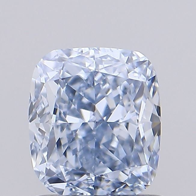 Loose Diamond - CUSHION MODIFIED 1.06ct Fancy Blue VVS2: Loose Diamond - CUSHION MODIFIED 1.06ct Fancy Blue VVS2 Source: This is a real non-mined Diamond that has been grown in a lab Shape: CUSHION MODIFIED Carats: 1.06 Color: Fancy Blue Certification: IGI 