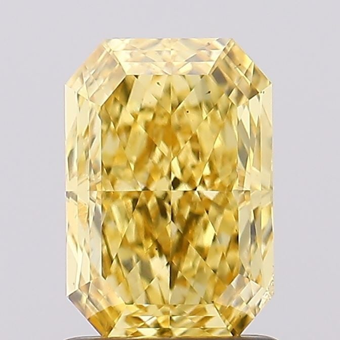 Loose Diamond - RADIANT 1.5ct Fancy Vivid Yellow SI1: Loose Diamond - RADIANT 1.5ct Fancy Vivid Yellow SI1 Source: This is a real non-mined Diamond that has been grown in a lab Shape: RADIANT Carats: 1.5 Color: Fancy Vivid Yellow Certification: IGI Video