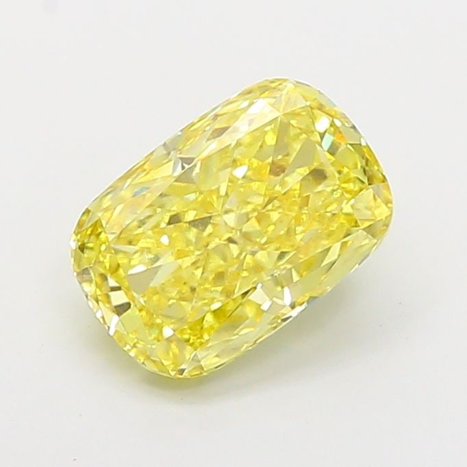 Loose Diamond - CUSHION MODIFIED 3.02ct Fancy Vivid Yellow VS1: Loose Diamond - CUSHION MODIFIED 3.02ct Fancy Vivid Yellow VS1 Source: This is a real non-mined Diamond that has been grown in a lab Shape: CUSHION MODIFIED Carats: 3.02 Color: Fancy Vivid Yellow Cert