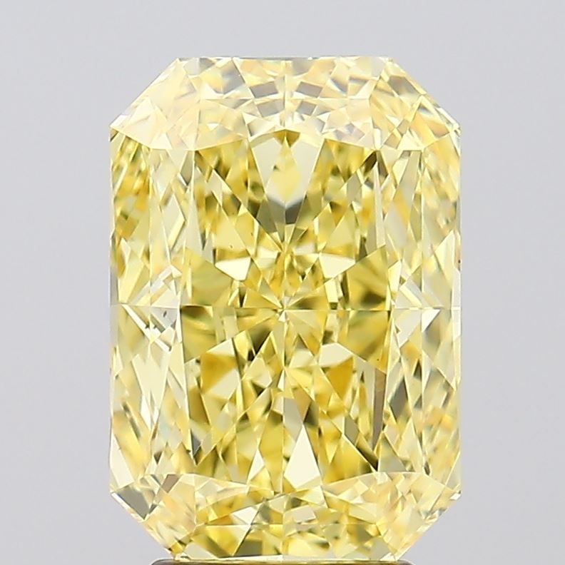 Loose Diamond - RADIANT 4.07ct Fancy Intense Yellow VS1: Loose Diamond - RADIANT 4.07ct Fancy Intense Yellow VS1 Source: This is a real non-mined Diamond that has been grown in a lab Shape: RADIANT Carats: 4.07 Color: Fancy Intense Yellow Certification: IGI