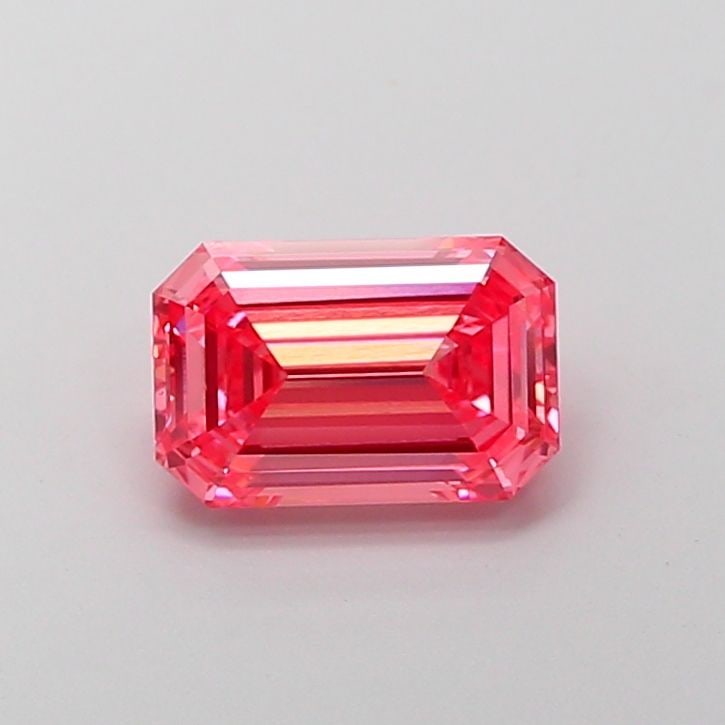 Loose Diamond - EMERALD 1.92ct Fancy Vivid Pink VVS2: Loose Diamond - EMERALD 1.92ct Fancy Vivid Pink VVS2 Source: This is a real non-mined Diamond that has been grown in a lab Shape: EMERALD Carats: 1.92 Color: Fancy Vivid Pink Certification: IGI Video: