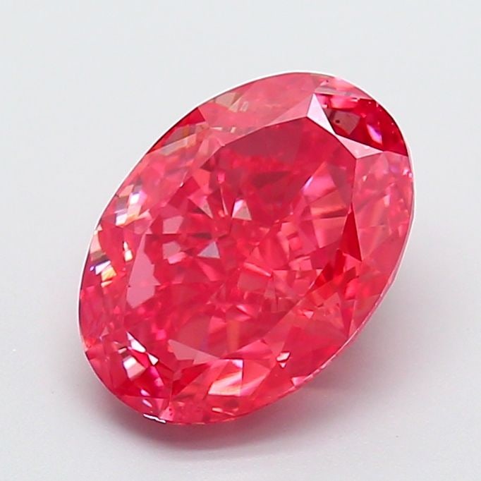 Loose Diamond - OVAL 3.59ct Fancy Vivid Red VVS2 (1 of 1)