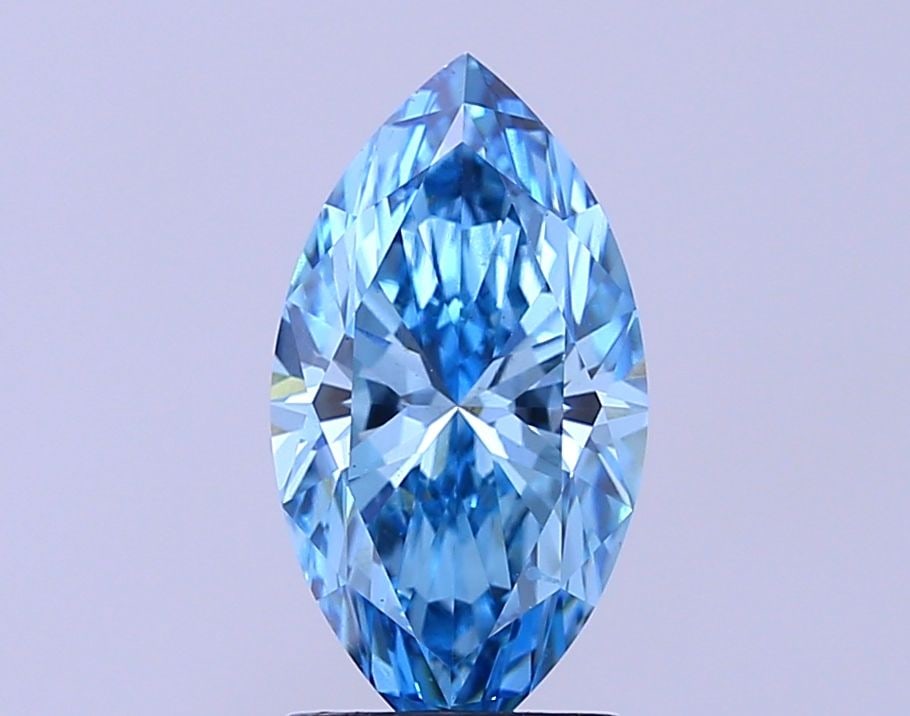 Loose Diamond - MARQUISE 2.08ct Fancy Vivid Blue VS2: Loose Diamond - MARQUISE 2.08ct Fancy Vivid Blue VS2 Source: This is a real non-mined Diamond that has been grown in a lab Shape: MARQUISE Carats: 2.08 Color: Fancy Vivid Blue Certification: NONE Vide