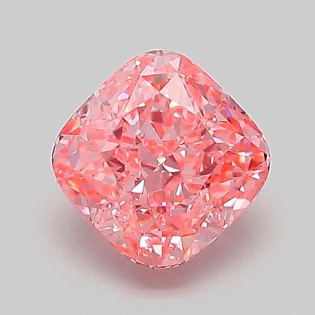 Loose Diamond - CUSHION MODIFIED 1.06ct Fancy Vivid Pink VVS2: Loose Diamond - CUSHION MODIFIED 1.06ct Fancy Vivid Pink VVS2 Source: This is a real non-mined Diamond that has been grown in a lab Shape: CUSHION MODIFIED Carats: 1.06 Color: Fancy Vivid Pink Certifi