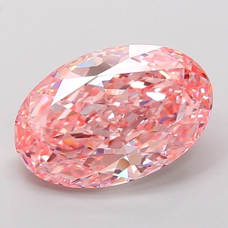 Loose Diamond - OVAL 5.61ct Fancy Vivid Pink VS1: Loose Diamond - OVAL 5.61ct Fancy Vivid Pink VS1 Source: This is a real non-mined Diamond that has been grown in a lab Shape: OVAL Carats: 5.61 Color: Fancy Vivid Pink Certification: IGI Video: