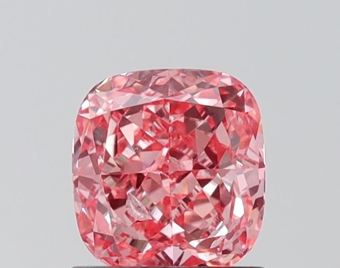 Loose Diamond - CUSHION MODIFIED 1.01ct Fancy Vivid Pink SI2: Loose Diamond - CUSHION MODIFIED 1.01ct Fancy Vivid Pink SI2 Source: This is a real non-mined Diamond that has been grown in a lab Shape: CUSHION MODIFIED Carats: 1.01 Color: Fancy Vivid Pink Certific