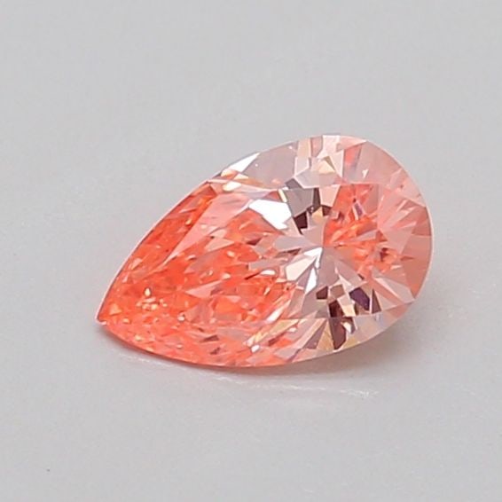 Loose Diamond - PEAR 0.38ct Fancy Vivid Pink Orange VS1: Loose Diamond - PEAR 0.38ct Fancy Vivid Pink Orange VS1 Source: This is a real non-mined Diamond that has been grown in a lab Shape: PEAR Carats: 0.38 Color: Fancy Vivid Pink Orange Certification: IGI