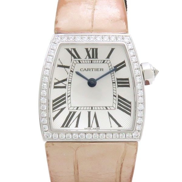 Cartier Radonya SM 22mm White Gold Quartz Women's Watch: Cartier Radonya SM 22mm White Gold Quartz Women's Watch This Cartier Radonya SM women's wristwatch, model WE600351, features a 22mm case crafted from 18K white gold with a diamond-set bezel. The desig