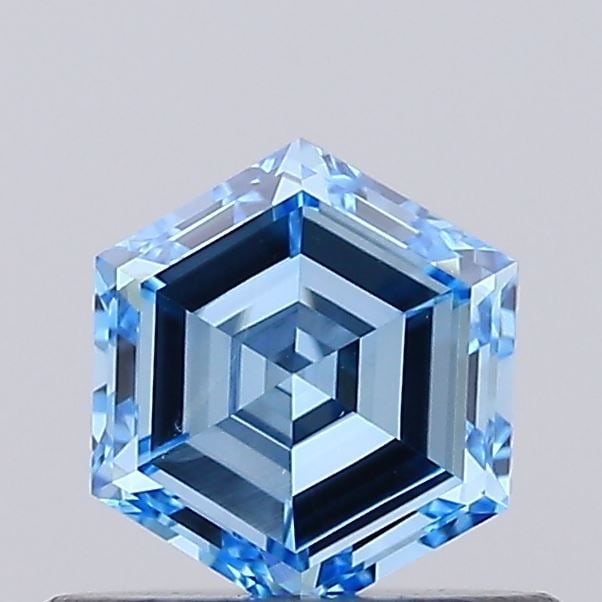 Loose Diamond - HEXAGONAL 0.51ct Fancy Vivid Blue VS1: Loose Diamond - HEXAGONAL 0.51ct Fancy Vivid Blue VS1 Source: This is a real non-mined Diamond that has been grown in a lab Shape: HEXAGONAL Carats: 0.51 Color: Fancy Vivid Blue Certification: NONE Vi