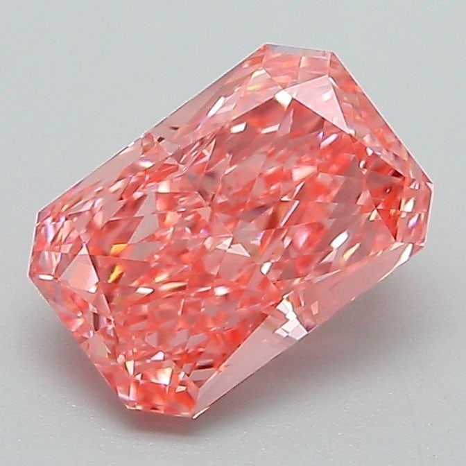 Loose Diamond - RADIANT 1.41ct Fancy Vivid Pink VVS2: Loose Diamond - RADIANT 1.41ct Fancy Vivid Pink VVS2 Source: This is a real non-mined Diamond that has been grown in a lab Shape: RADIANT Carats: 1.41 Color: Fancy Vivid Pink Certification: IGI Video: