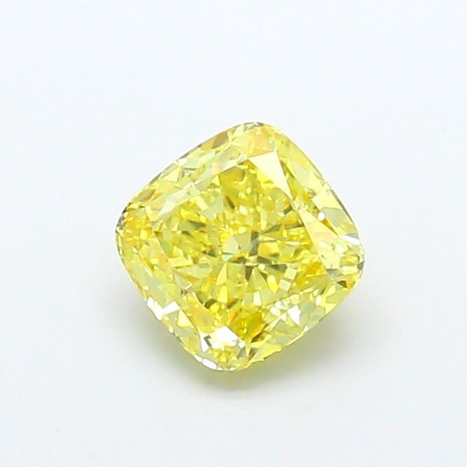 Loose Diamond - CUSHION MODIFIED 1.21ct Fancy Vivid Yellow VS1: Loose Diamond - CUSHION MODIFIED 1.21ct Fancy Vivid Yellow VS1 Source: This is a real non-mined Diamond that has been grown in a lab Shape: CUSHION MODIFIED Carats: 1.21 Color: Fancy Vivid Yellow Cert