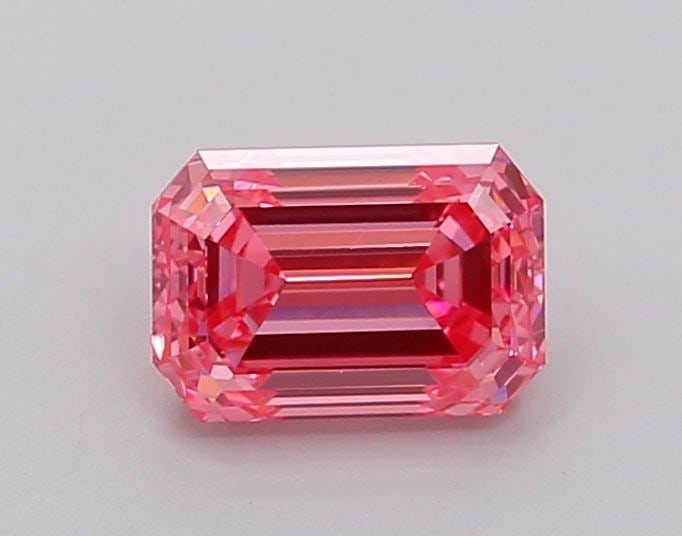 Loose Diamond - EMERALD 1.17ct Fancy Vivid Pink VVS2: Loose Diamond - EMERALD 1.17ct Fancy Vivid Pink VVS2 Source: This is a real non-mined Diamond that has been grown in a lab Shape: EMERALD Carats: 1.17 Color: Fancy Vivid Pink Certification: IGI Video: