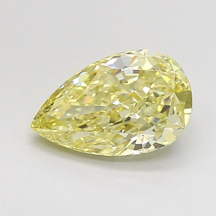 Loose Diamond - PEAR 1.44ct Fancy Yellow VVS2: Loose Diamond - PEAR 1.44ct Fancy Yellow VVS2 Source: This is a real non-mined Diamond that has been grown in a lab Shape: PEAR Carats: 1.44 Color: Fancy Yellow Certification: IGI Video: