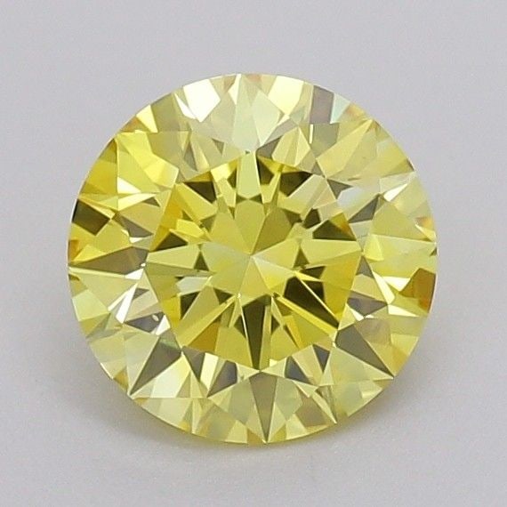 Ideal Loose Diamond - ROUND 1.37ct Fancy Vivid Yellow VVS2: Ideal Loose Diamond - ROUND 1.37ct Fancy Vivid Yellow VVS2 Source: This is a real non-mined Diamond that has been grown in a lab Shape: ROUND Carats: 1.37 Color: Fancy Vivid Yellow Certification: IGI 