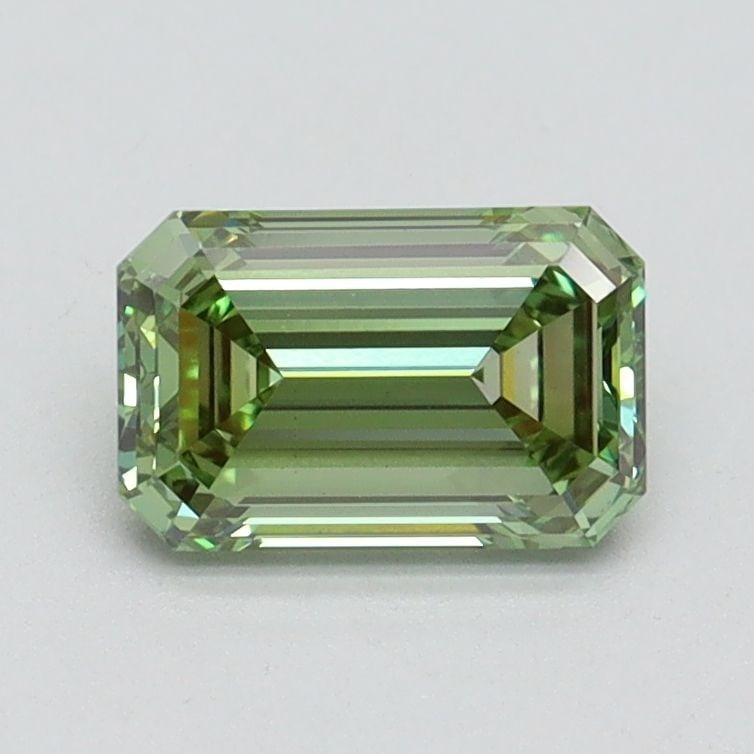 Loose Diamond - EMERALD 1.03ct Fancy Vivid Green VS1: Loose Diamond - EMERALD 1.03ct Fancy Vivid Green VS1 Source: This is a real non-mined Diamond that has been grown in a lab Shape: EMERALD Carats: 1.03 Color: Fancy Vivid Green Certification: IGI