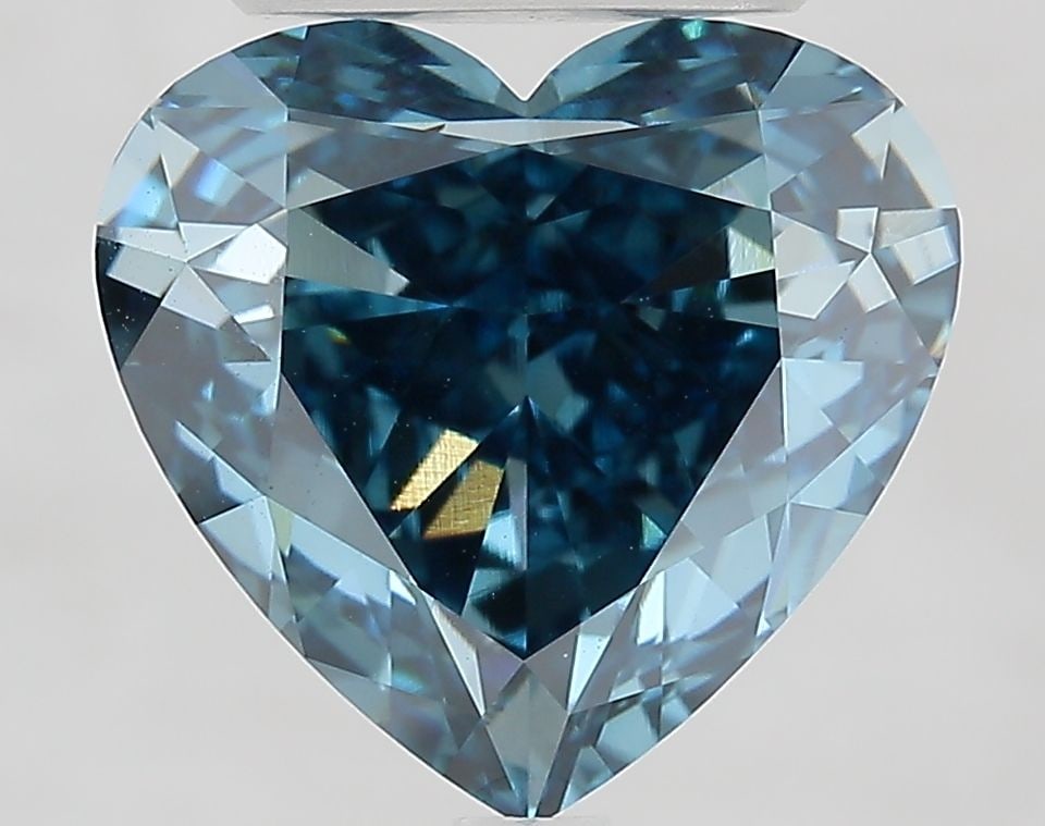 Loose Diamond - HEART 6.03ct Fancy Vivid Blue VVS2: Loose Diamond - HEART 6.03ct Fancy Vivid Blue VVS2 Source: This is a real non-mined Diamond that has been grown in a lab Shape: HEART Carats: 6.03 Color: Fancy Vivid Blue Certification: IGI Video: