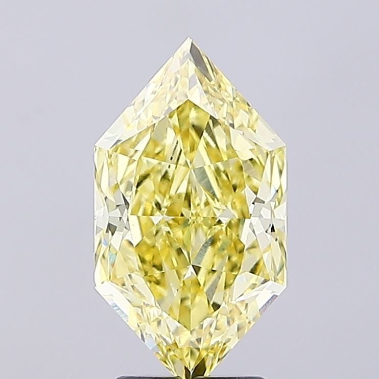 Loose Diamond - HEXAGONAL 3.18ct Fancy Intense Yellow VS1: Loose Diamond - HEXAGONAL 3.18ct Fancy Intense Yellow VS1 Source: This is a real non-mined Diamond that has been grown in a lab Shape: HEXAGONAL Carats: 3.18 Color: Fancy Intense Yellow Certification: