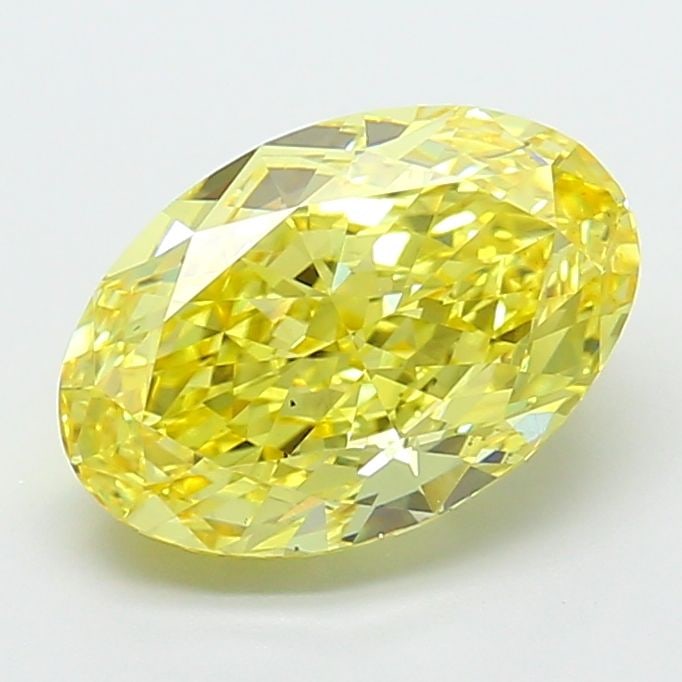 Loose Diamond - OVAL 4.05ct Fancy Vivid Yellow VS2: Loose Diamond - OVAL 4.05ct Fancy Vivid Yellow VS2 Source: This is a real non-mined Diamond that has been grown in a lab Shape: OVAL Carats: 4.05 Color: Fancy Vivid Yellow Certification: IGI Video: