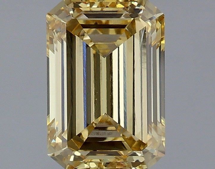 Loose Diamond - EMERALD 1.6ct Fancy Yellow VVS2: Loose Diamond - EMERALD 1.6ct Fancy Yellow VVS2 Source: This is a real non-mined Diamond that has been grown in a lab Shape: EMERALD Carats: 1.6 Color: Fancy Yellow Certification: IGI Video: