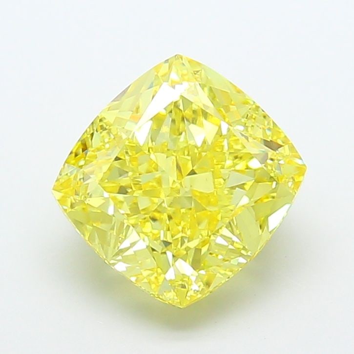 Loose Diamond - CUSHION MODIFIED 5.62ct Fancy Intense Yellow VS1: Loose Diamond - CUSHION MODIFIED 5.62ct Fancy Intense Yellow VS1 Source: This is a real non-mined Diamond that has been grown in a lab Shape: CUSHION MODIFIED Carats: 5.62 Color: Fancy Intense Yellow 