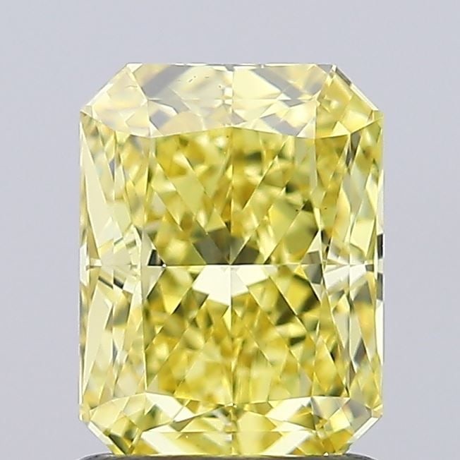 Loose Diamond - RADIANT 1.28ct Fancy Intense Yellow VS1: Loose Diamond - RADIANT 1.28ct Fancy Intense Yellow VS1 Source: This is a real non-mined Diamond that has been grown in a lab Shape: RADIANT Carats: 1.28 Color: Fancy Intense Yellow Certification: IGI