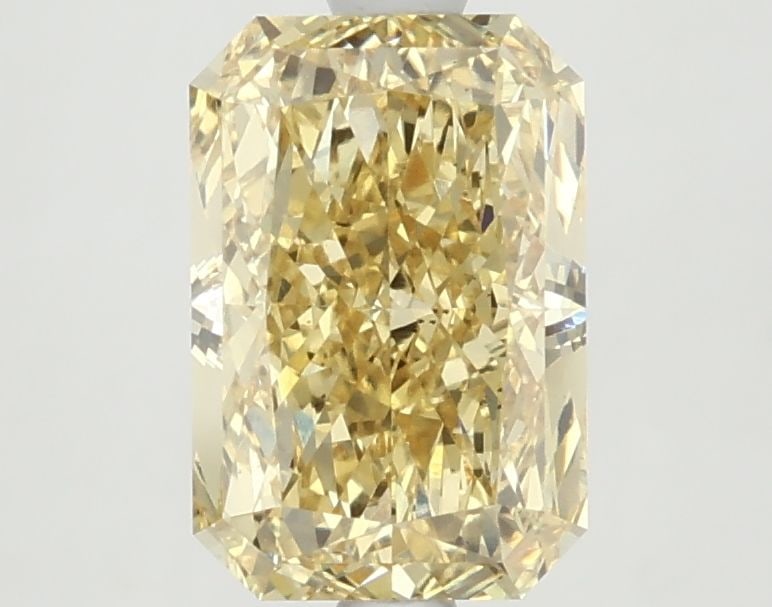 Loose Diamond - RADIANT 2.37ct Fancy Vivid Yellow VS1: Loose Diamond - RADIANT 2.37ct Fancy Vivid Yellow VS1 Source: This is a real non-mined Diamond that has been grown in a lab Shape: RADIANT Carats: 2.37 Color: Fancy Vivid Yellow Certification: IGI Vid