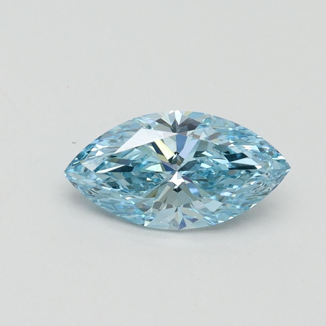 Loose Diamond - MARQUISE 1.0ct Fancy Vivid Blue VS1: Loose Diamond - MARQUISE 1.0ct Fancy Vivid Blue VS1 Source: This is a real non-mined Diamond that has been grown in a lab Shape: MARQUISE Carats: 1.0 Color: Fancy Vivid Blue Certification: IGI Video: