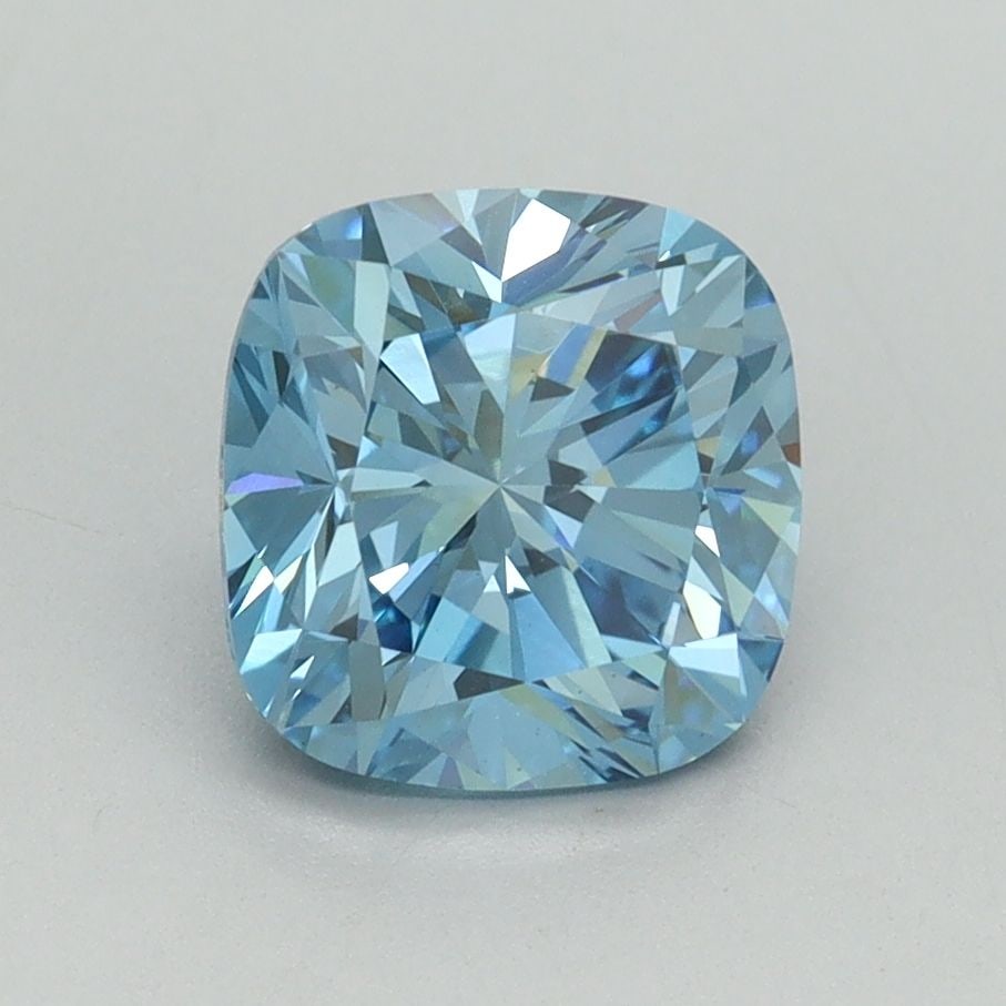 Loose Diamond - CUSHION MODIFIED 1.75ct Fancy Vivid Blue VS1: Loose Diamond - CUSHION MODIFIED 1.75ct Fancy Vivid Blue VS1 Source: This is a real non-mined Diamond that has been grown in a lab Shape: CUSHION MODIFIED Carats: 1.75 Color: Fancy Vivid Blue Certific